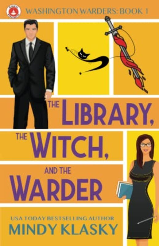 Book cover for "The Library, The Witch, and the Warder" by Mindy Klasky