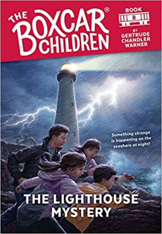 Book cover for "The Lighthouse Mystery" by Gertrude Chandler Warner