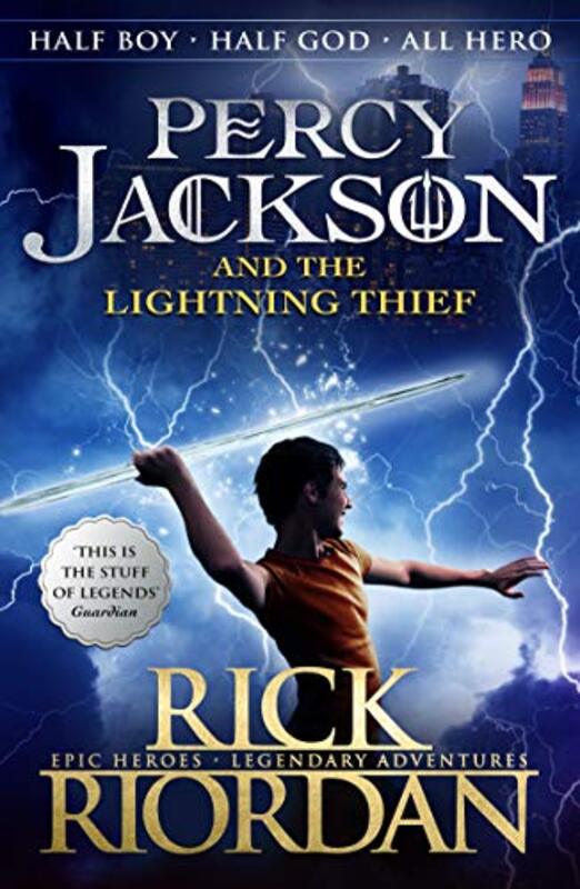Book cover for "The Lightning Thief"