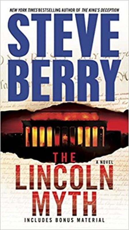 Book cover for "The Lincoln Myth" by Steve Berry