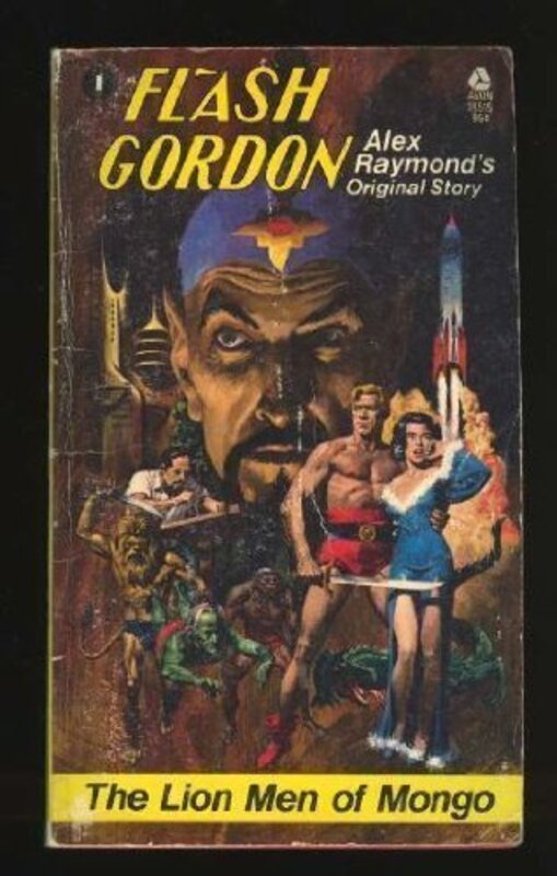 Book cover for "The Lion Men of Mongo" by Ron Goulart