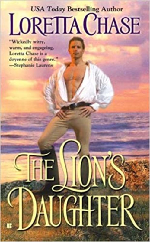 Book cover for "The Lion's Daughter" by Loretta Chase