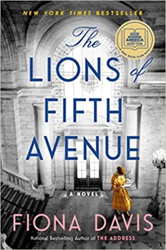 Book cover for "The Lions of Fifth Avenue" by Fiona Davis