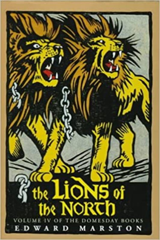 Book cover for "The Lions of the North" by Edward Marston