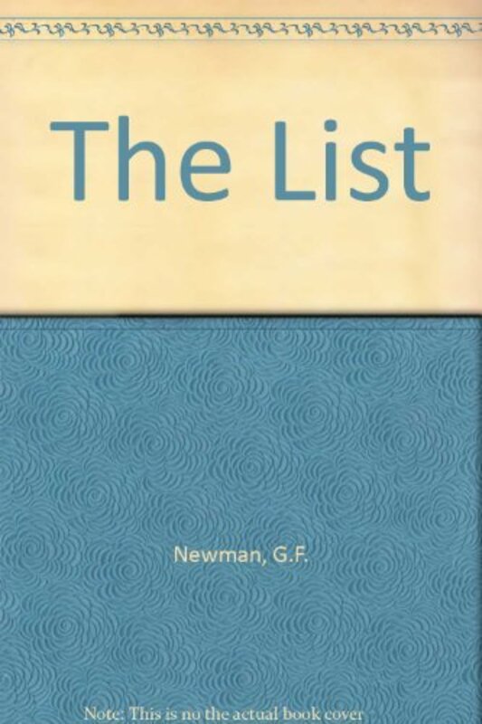 Book cover for "The List" by GF Newman