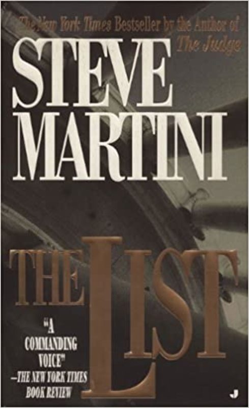 Book cover for "The List" by Steve Martini