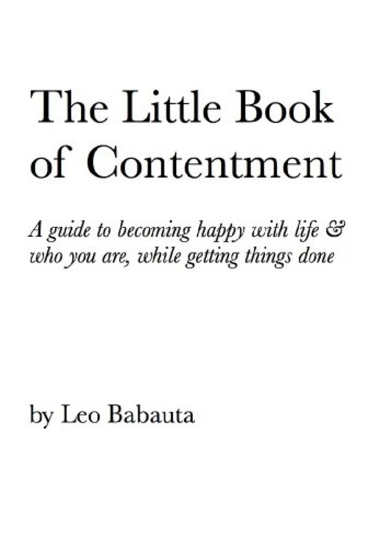 Book cover for "The Little Book of Contentment"