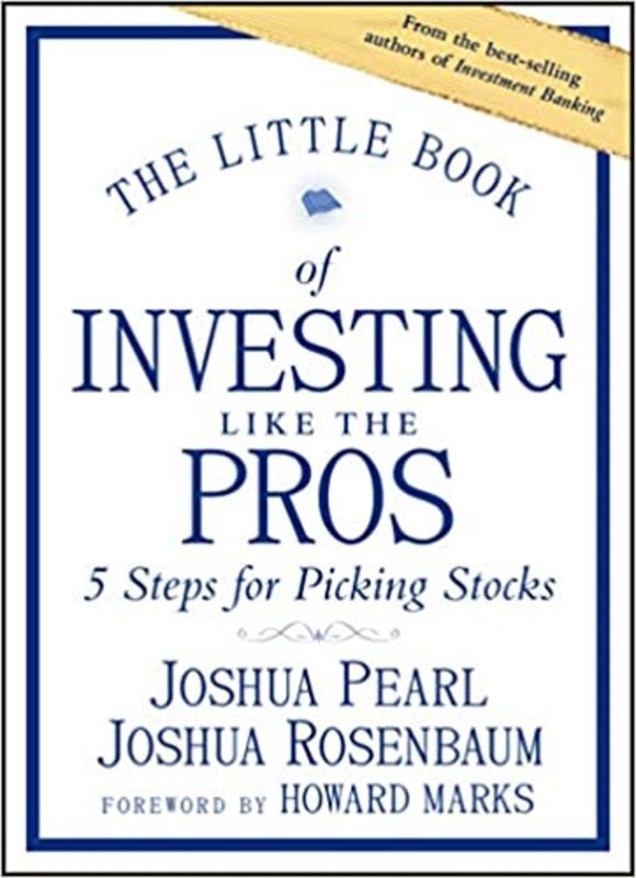 Book cover for "The Little Book of Investing Like the Pros" by Joshua Pearl
