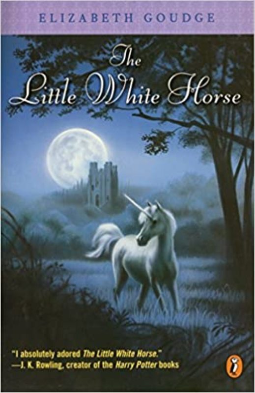 Book cover for "The Little White Horse" by Elizabeth Goudge