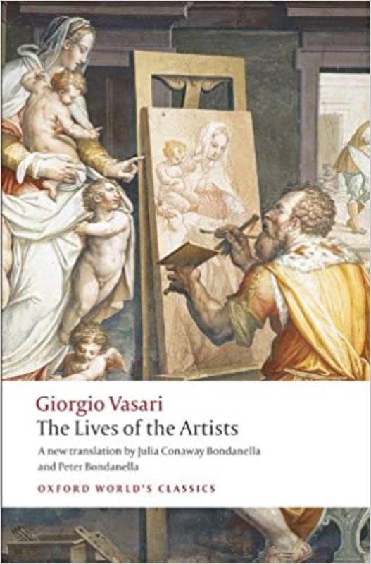 Book cover for "The Lives of the Artists" by Giorgio Vasari
