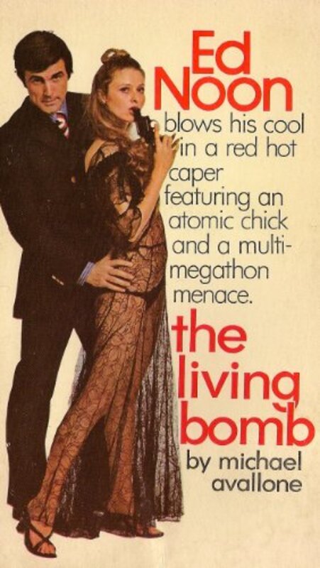 Book cover for "The Living Bomb" by Michael Avallone