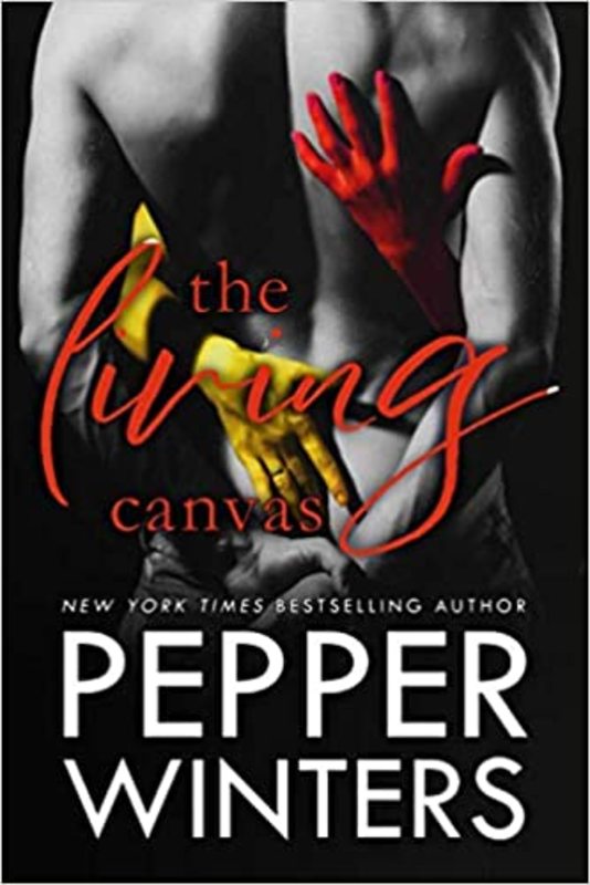 Book cover for "The Living Canvas" by Pepper Winters