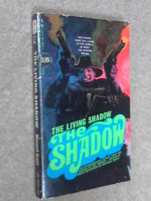 Book cover for "The Living Shadow" by Maxwell Grant