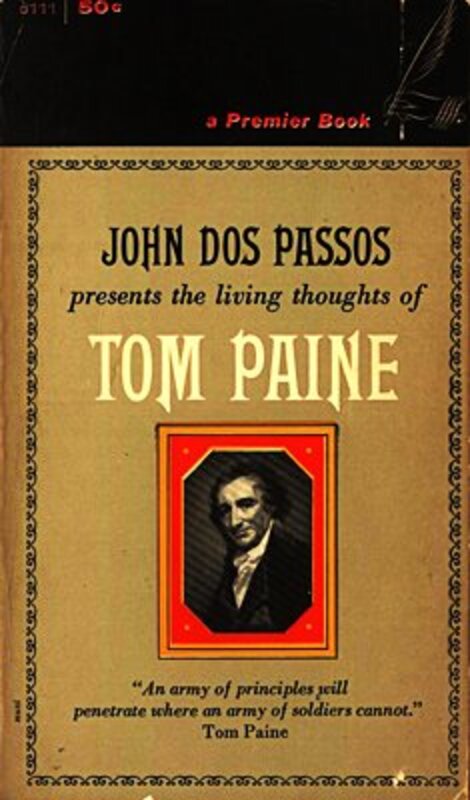 Book cover for "The Living Thoughts of Tom Paine" by John Dos Passos