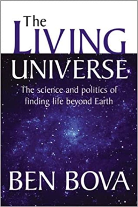 Book cover for "The Living Universe" by Ben Bova