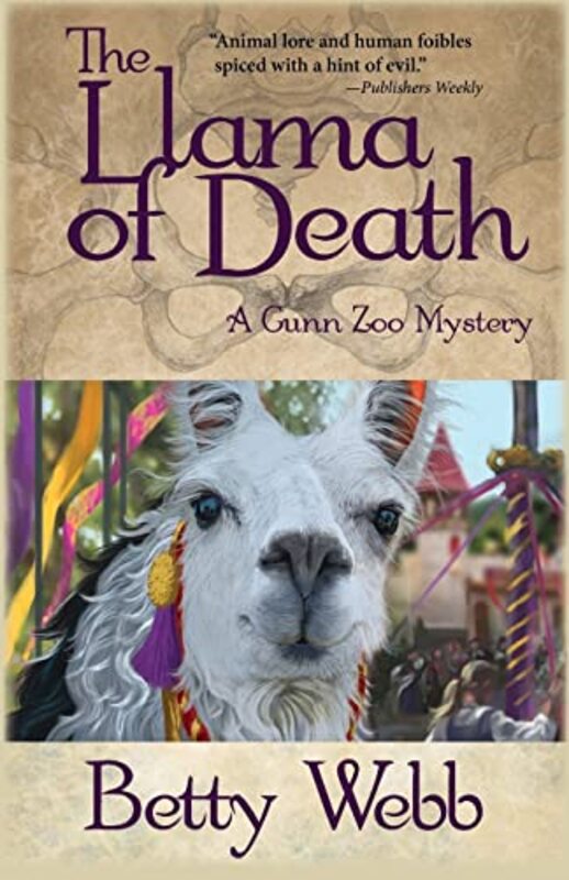 Book cover for "The Llama of Death" by Betty Webb