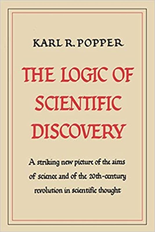 Book cover for "The Logic of Scientific Discovery" by Karl Popper