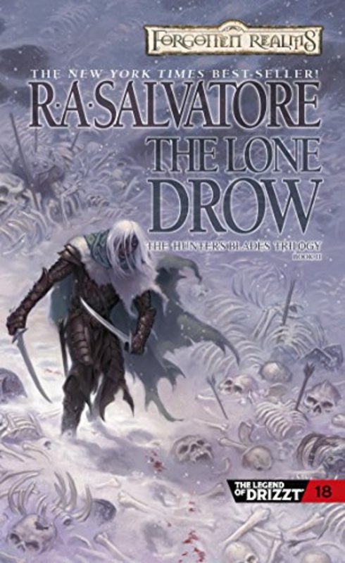 Book cover for "The Lone Drow" by RA Salvatore