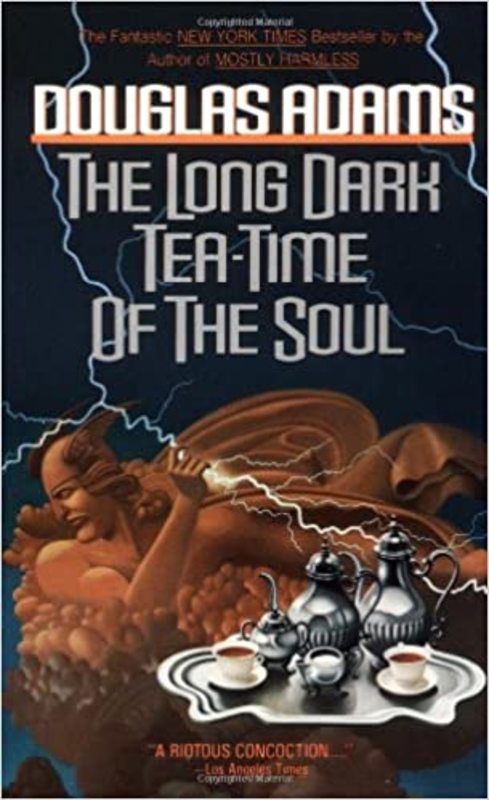 Book cover for "The Long Dark Tea-Time of the Soul" by Douglas Adams