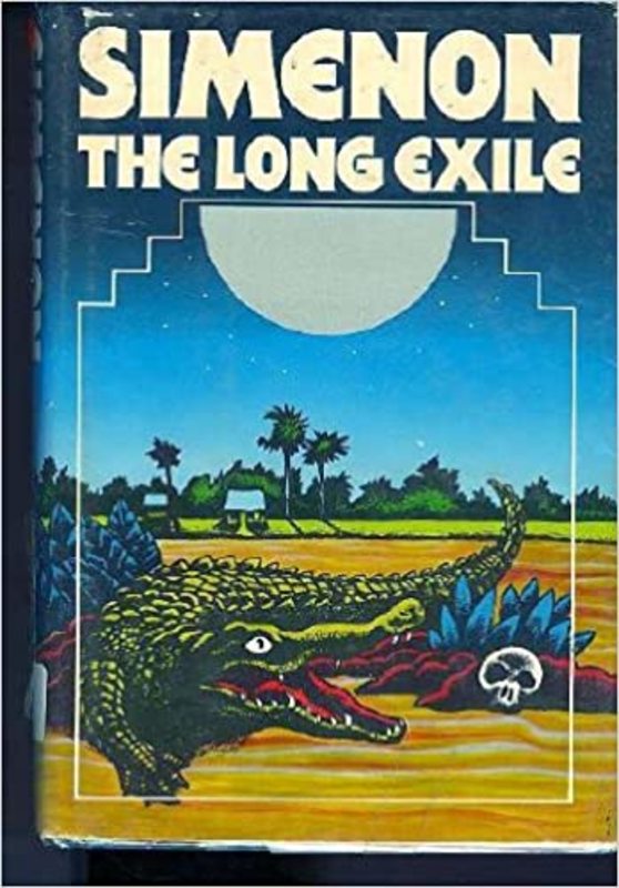 Book cover for "The Long Exile" by Georges Simenon