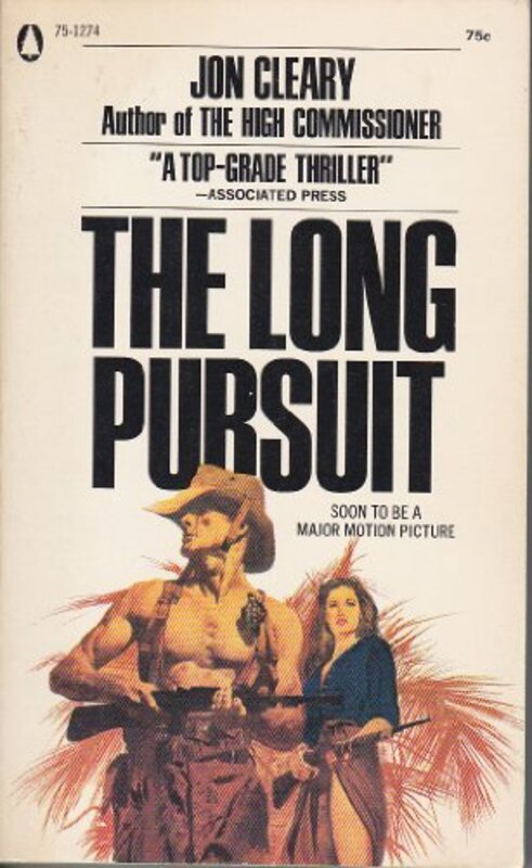 Book cover for "The Long Pursuit" by Jon Cleary