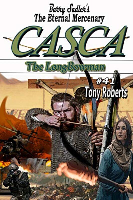 Book cover for "The Longbowman" by Tony Roberts