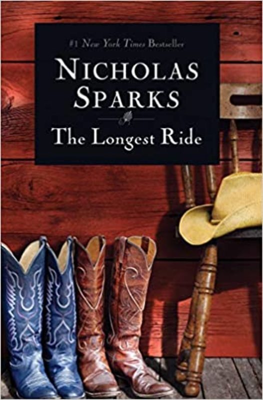 Book cover for "The Longest Ride" by Nicholas Sparks