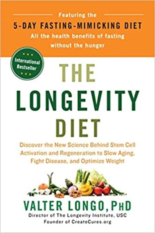 Book cover for "The Longevity Diet" by Valter Longo