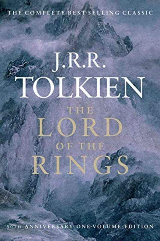 Book cover for "The Lord of the Rings" by J.R.R. Tolkien