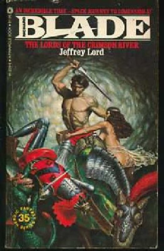 Book cover for "The Lords of the Crimson River" by Jeffrey Lord