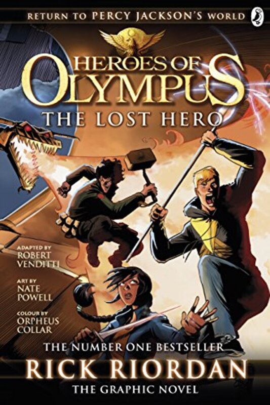 Book cover for "The Lost Hero Graphic Novel"