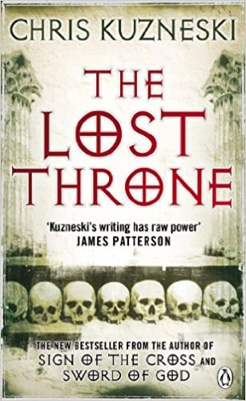 Book cover for "The Lost Throne" by Chris Kuzneski