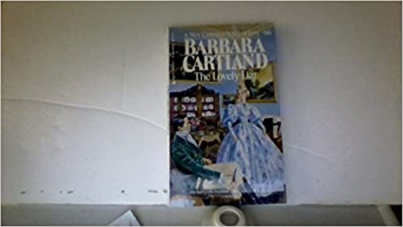 Book cover for "The Lovely Liar" by Barbara Cartland
