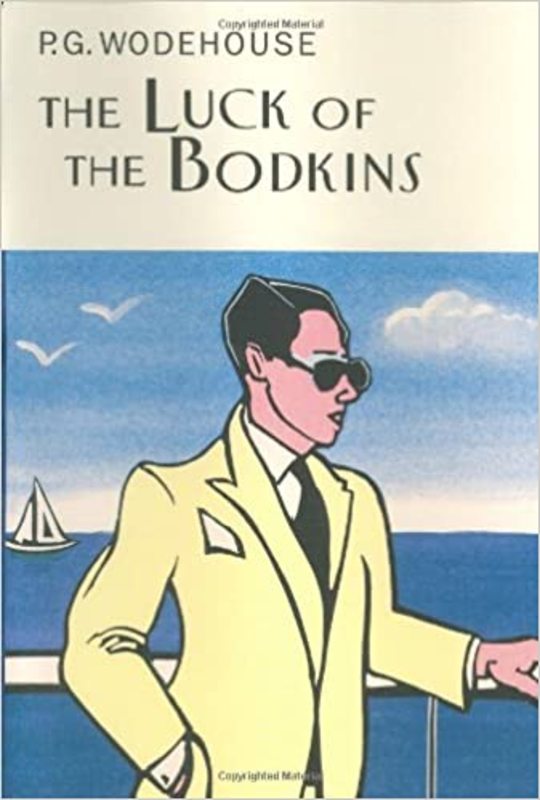 Book cover for "The Luck of the Bodkins" by PG Wodehouse