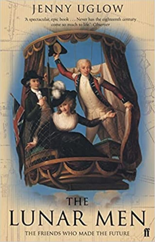 Book cover for "The Lunar Men" by Jenny Uglow