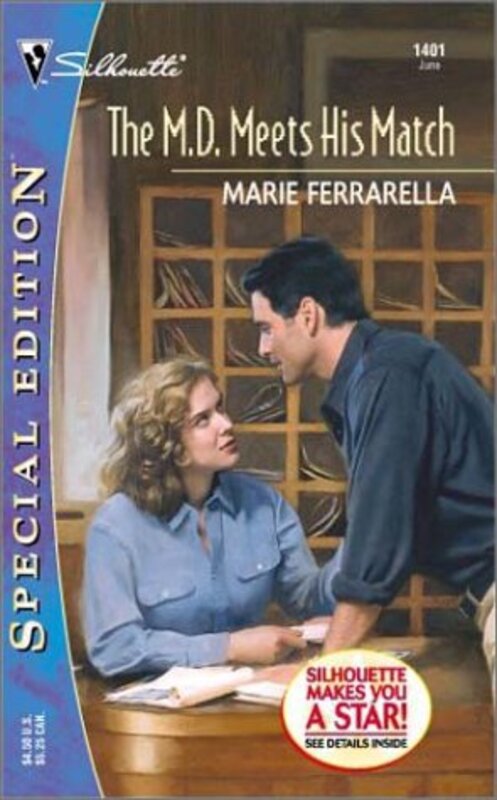 Book cover for "The M.D. Meets His Match" by Marie Ferrarella