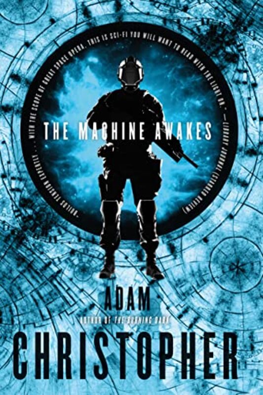 Book cover for "The Machine Awakes" by Adam Christopher