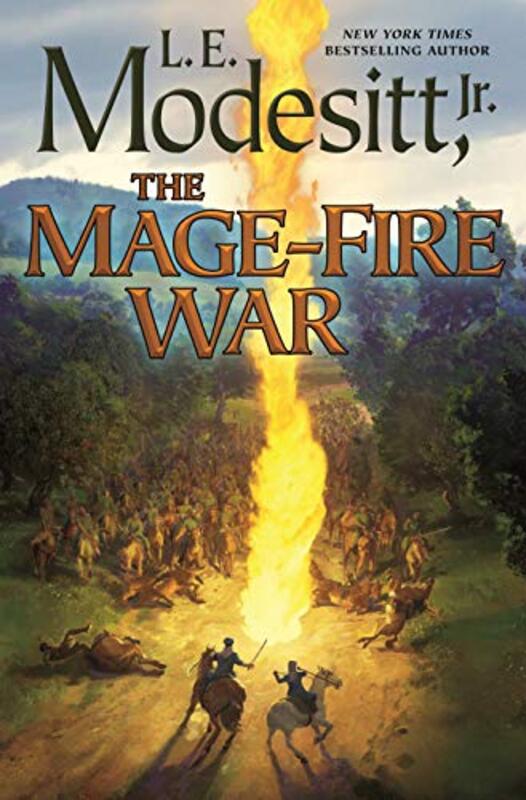 Book cover for "The Mage-Fire War" by LE Modesitt Jr