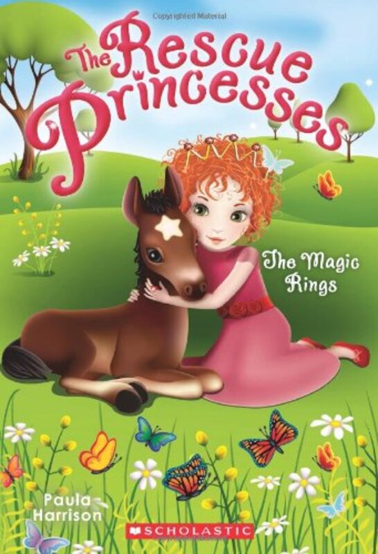 Book cover for "The Magic Rings" by Paula Harrison