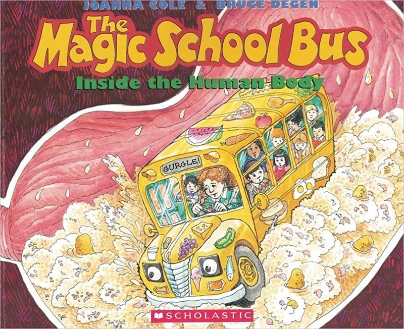 Book cover for "The Magic School Bus Inside the Human Body" by Joanna Cole