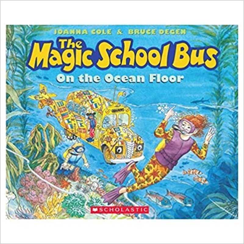 Book cover for "The Magic School Bus On the Ocean Floor" by Joanna Cole