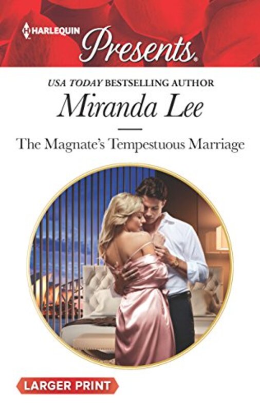 Book cover for "The Magnate's Tempestuous Marriage" by Miranda Lee