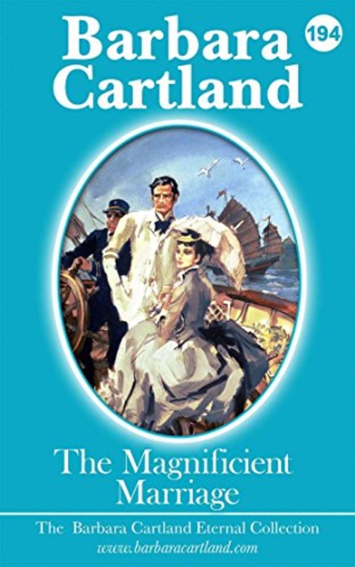 Book cover for "The Magnificent Marriage" by Barbara Cartland