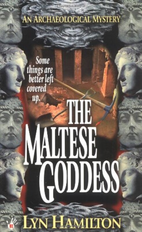 Book cover for "The Maltese Goddess" by Lyn Hamilton
