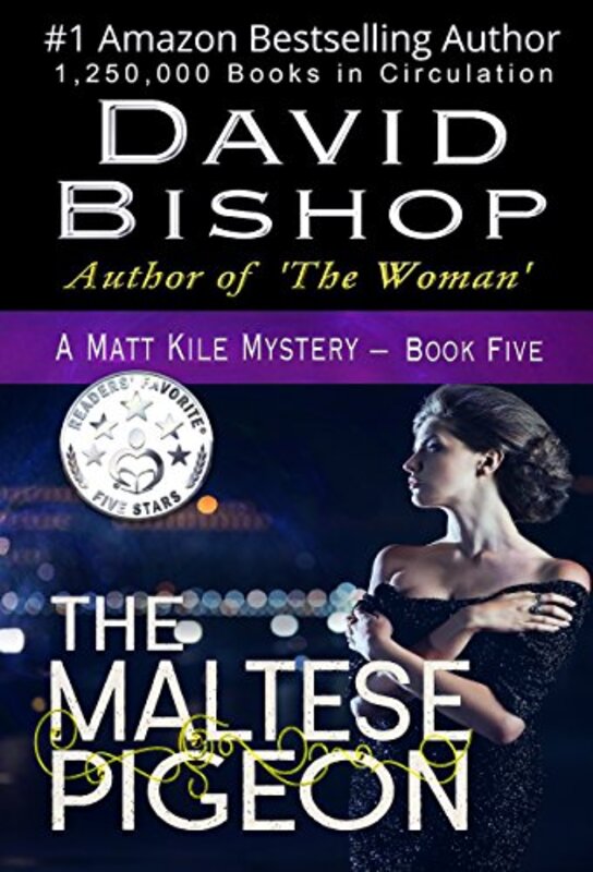 Book cover for "The Maltese Pigeon" by David Bishop