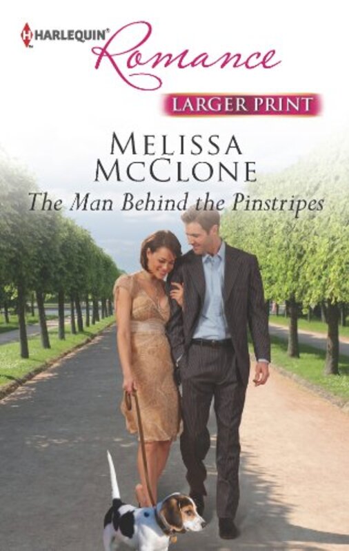 Book cover for "The Man Behind the Pinstripes" by Melissa McClone