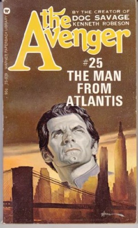 Book cover for "The Man From Atlantis" by Kenneth Robeson