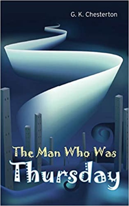 Book cover for "The Man Who Was Thursday" by G.K. Chesterton
