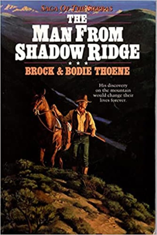 Book cover for "The Man from Shadow Ridge" by Brock Thoene