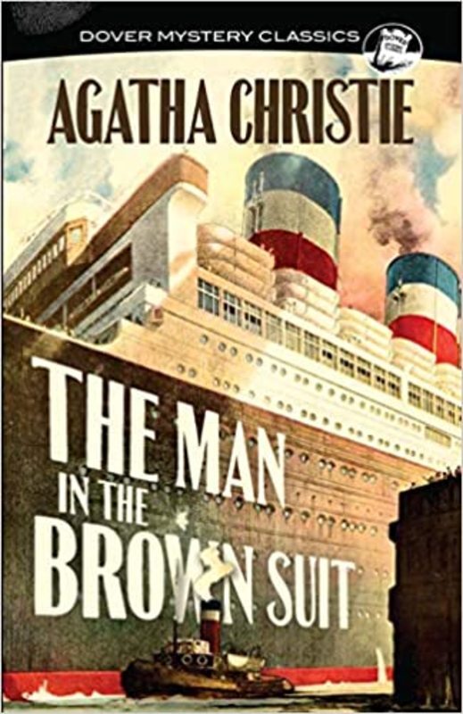 Book cover for "The Man in the Brown Suit" by Agatha Christie